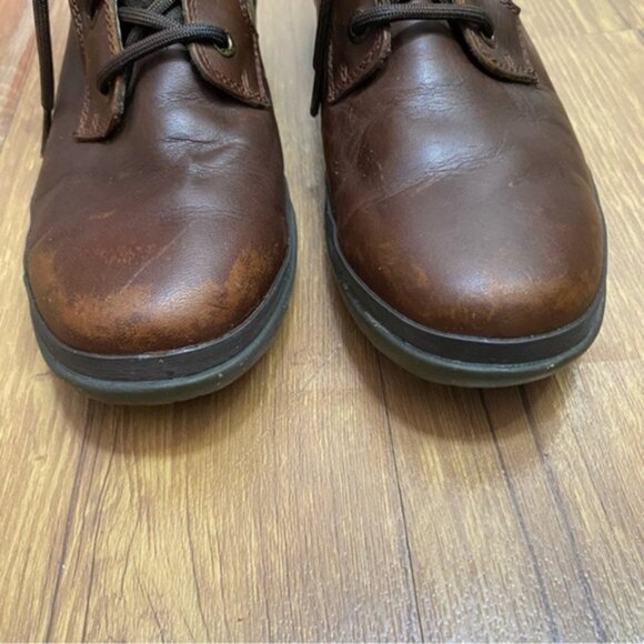 UGG Kesey Waterproof Brown Leather Lace Up Winter Boots Women Size 7.5 - Picture 3 of 10